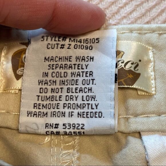 Z Cavaricci Light Khaki Shorts, Size 10 - Picture 7 of 11